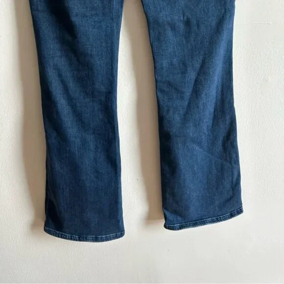 Anthropologie Pilcro Sz 28 The Icon Dark Wash Flare Denim Jeans - Picture 7 of 12